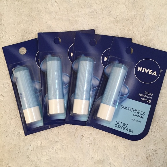 Nivea Other - 4 Nivea Smoothness Lip Balm SPF